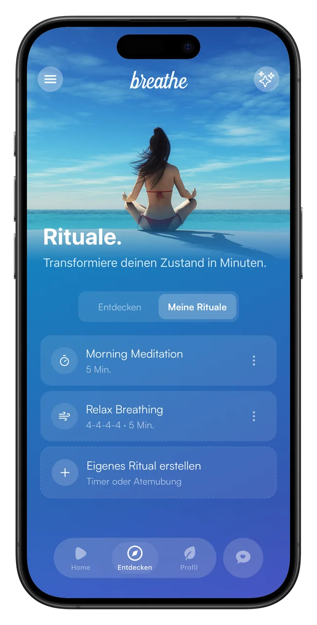 breathe App: Rituale für Ruhe und Fokus